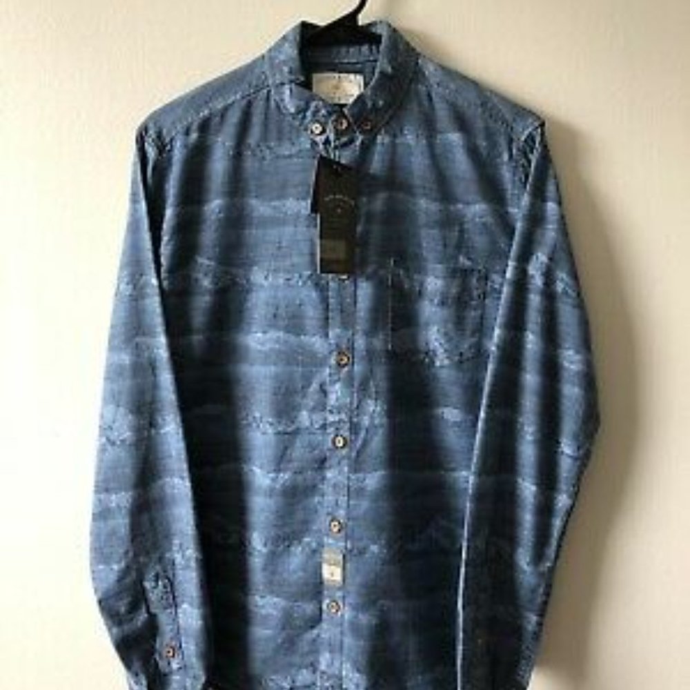 BNIB NWT Zara Man Mountain chambray denim Small